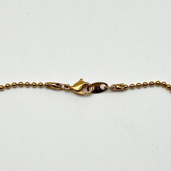 #1 MOM February Birthstone Figural Charm Gold Tone Pendant Necklace Vintage Avon - Picture 6 of 6
